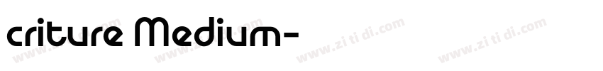 criture Medium字体转换
